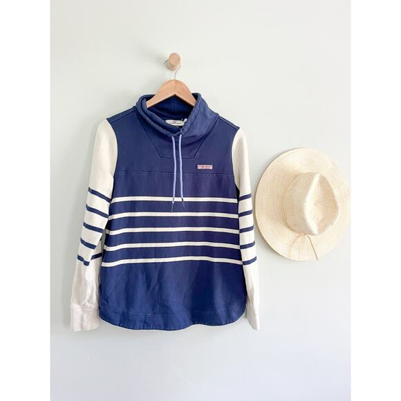 Vineyard Vines | Shep Mixed Stripe Top In Deep Bay | Blue White | Sz XS - Picture 2 of 8